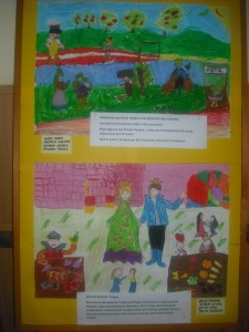 Prace grupowe kl. I - ilustracje do bajki