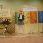 Gabriela Para z SP w Kielnarowej wystąpiła z piosenką i wierszem.