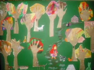 Praca grupowa świetliczaków. 